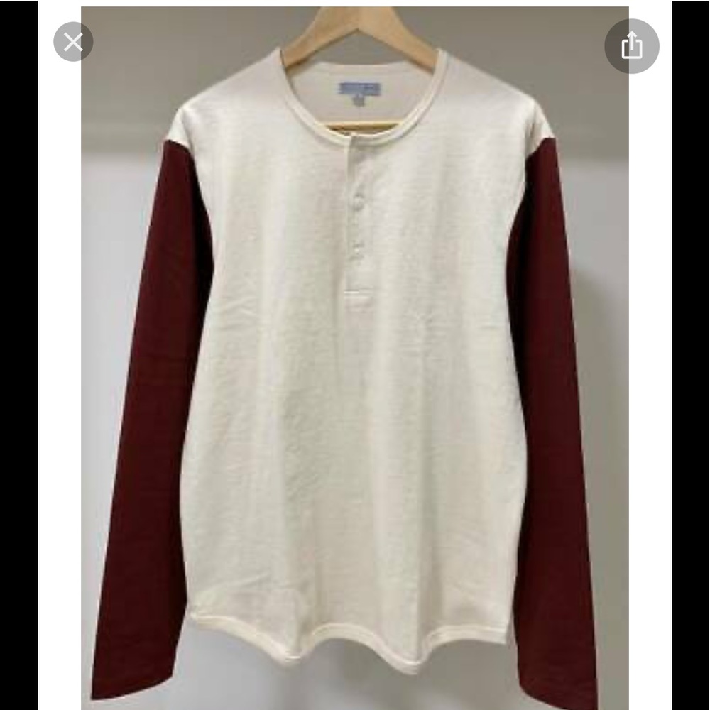 J Crew Wallace & Barnes Baseball Henley, NWT